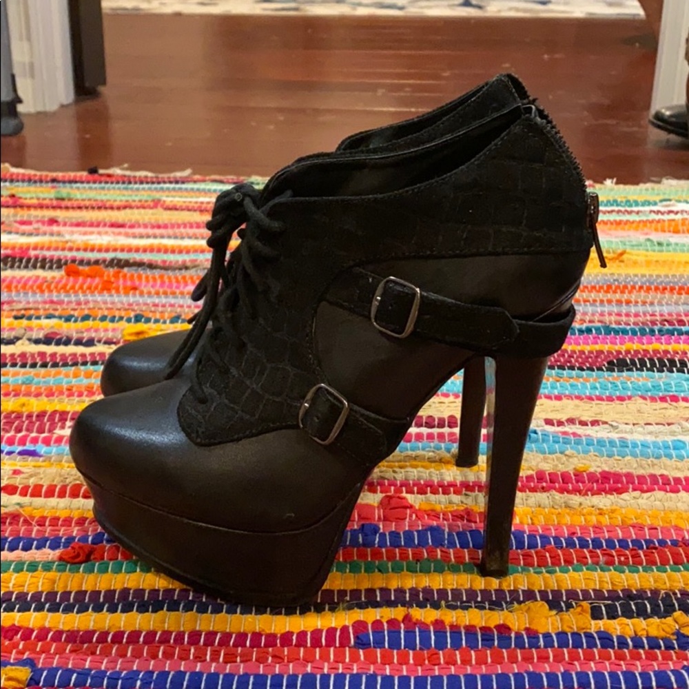 Black Boot Stiletto Heels